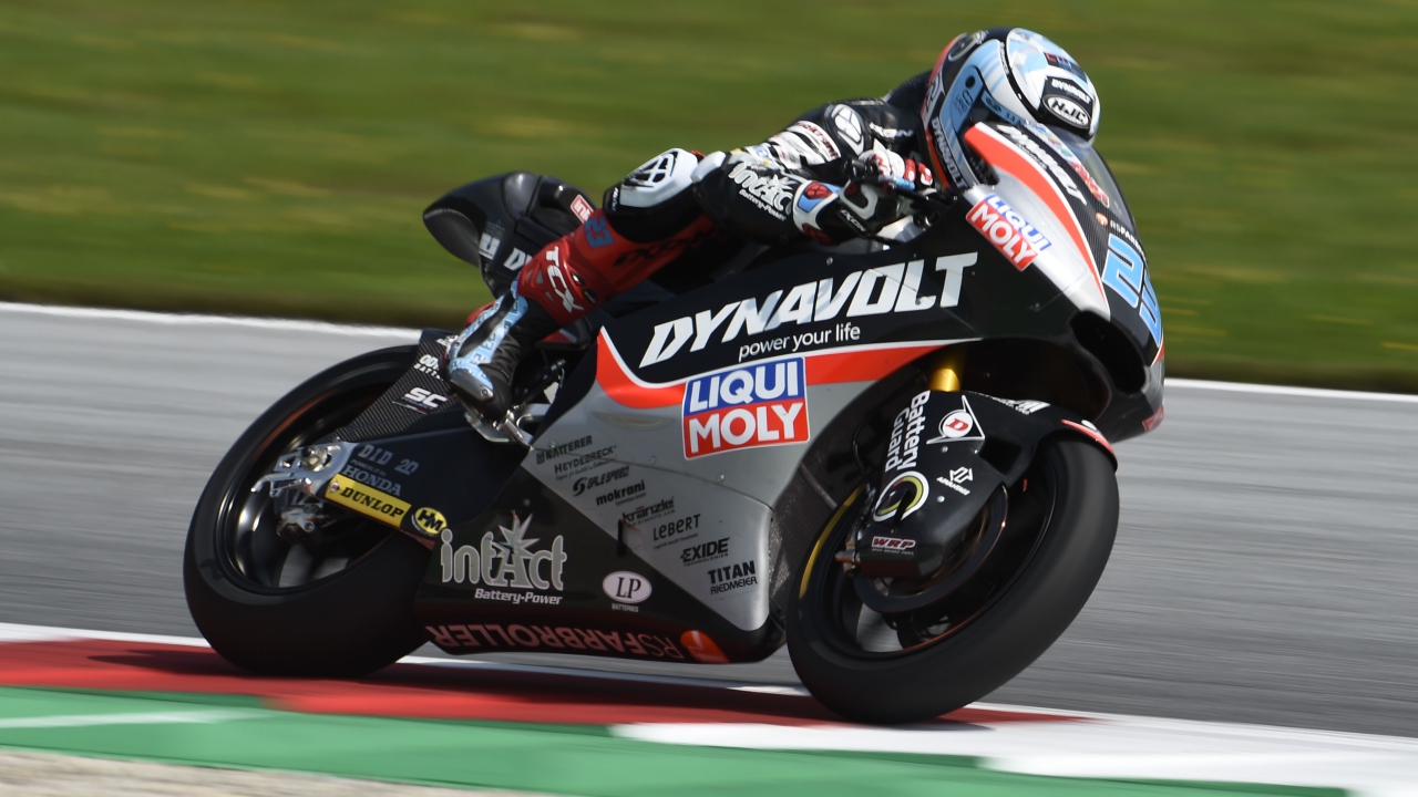 Pecco Bagnaia lidera los libres de Moto2 antes del diluvio en Austria