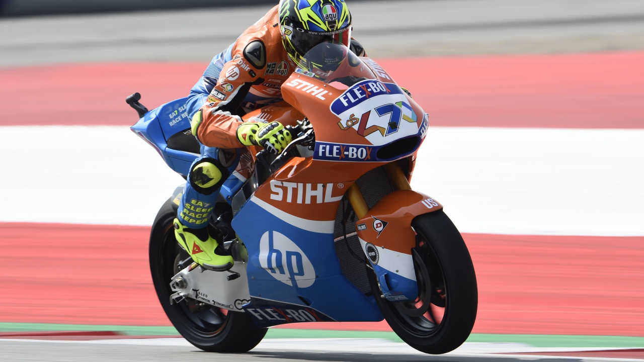 Pecco Bagnaia lidera los libres de Moto2 antes del diluvio en Austria