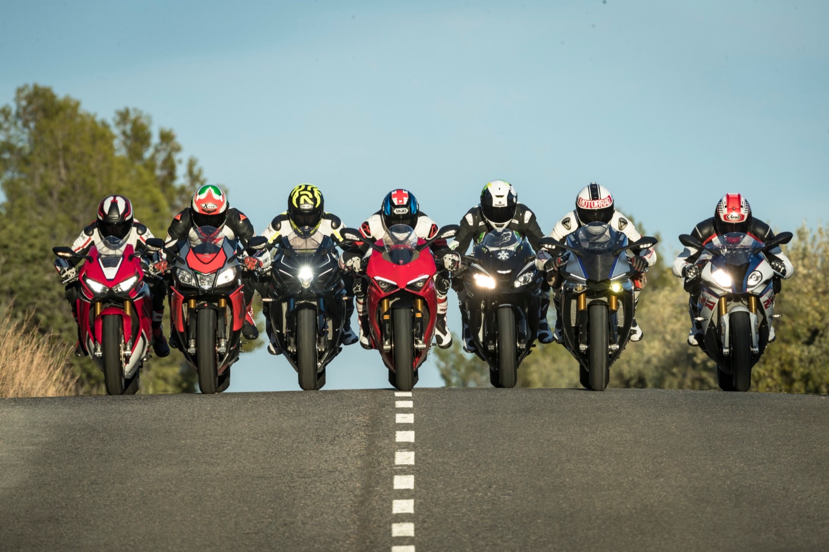 El grupo Superbike 2018 en carretera