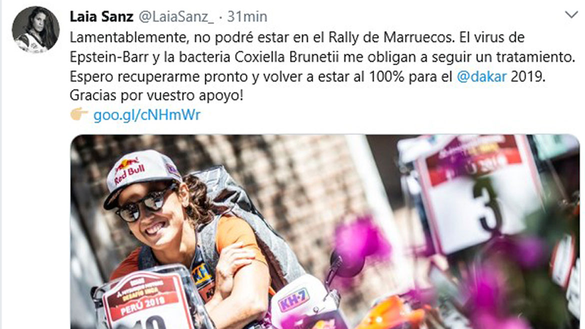 Laia Sanz, fuera del Cross-Country por un virus 