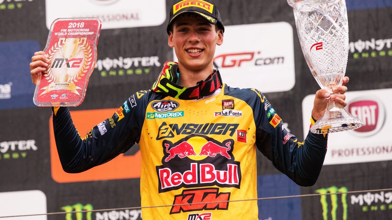 Jorge Prado, campeón del mundo de MX2 2018