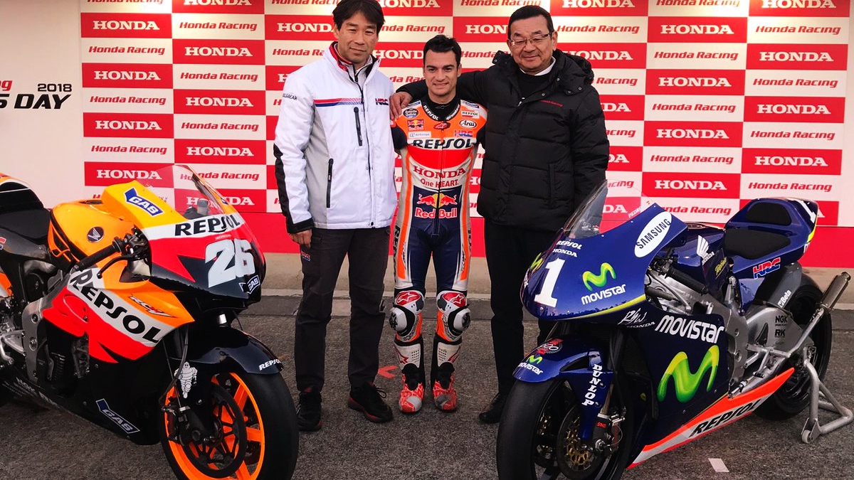 Dani Pedrosa recibe dos regalos muy especiales en su despedida de Honda