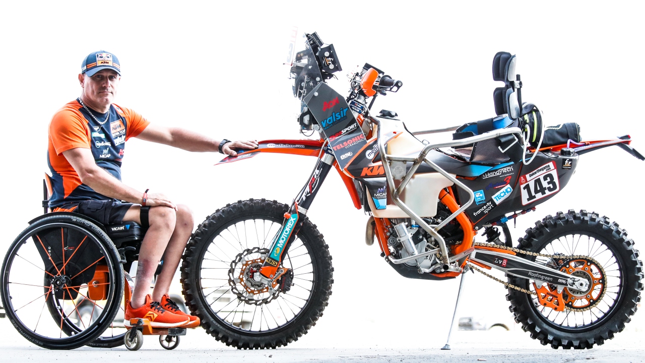 Nicola Dutto expulsado del Dakar 2019: “Este caradura no quiere que un parapléjico siga