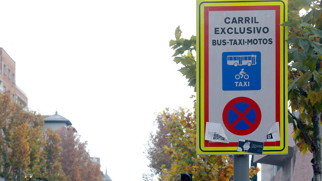 Madrid probará carriles moto a modo experimental