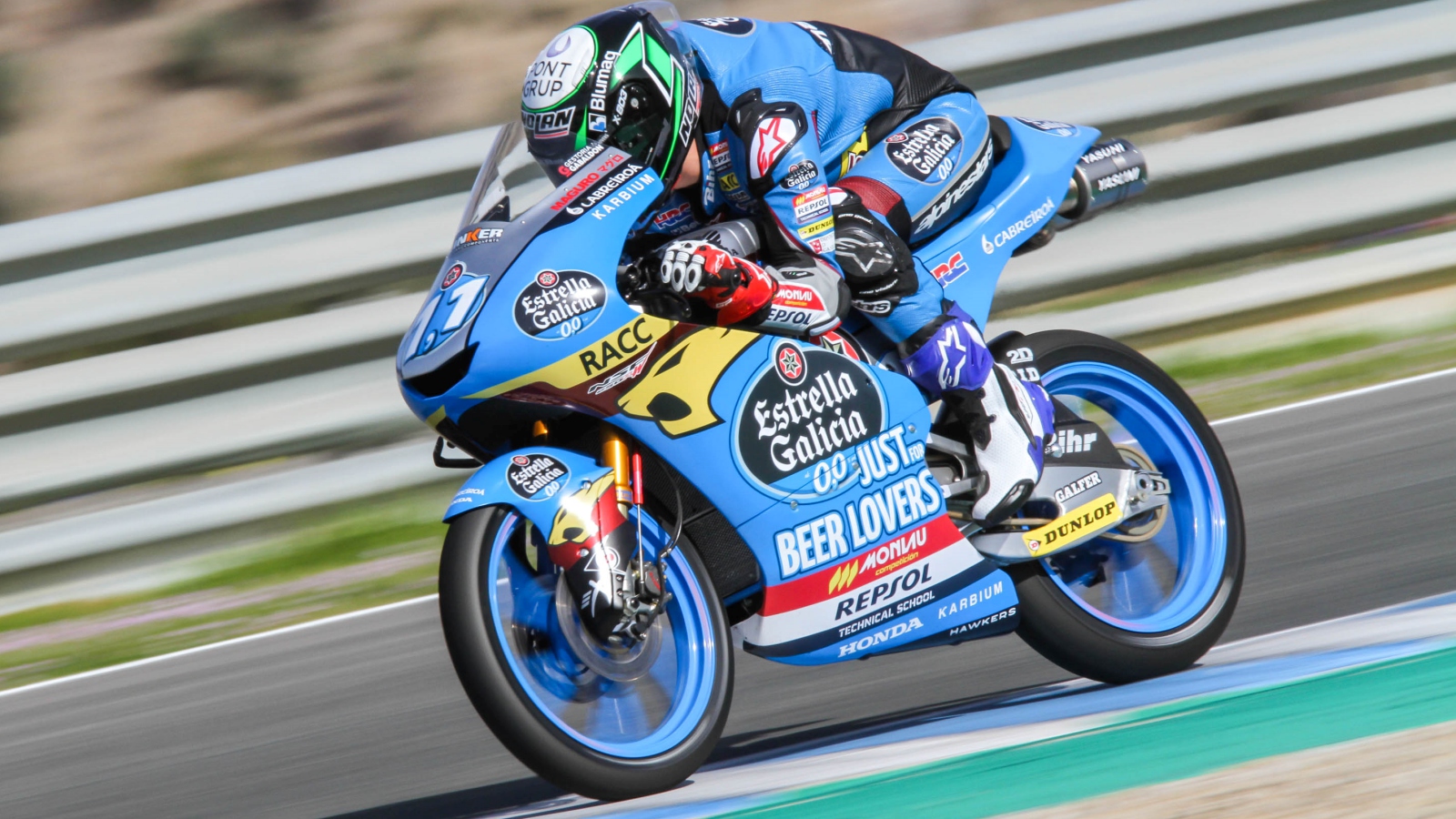 Tony Arbolino supera a Sergio García en el primer día de test de Moto3 2019 en Jerez