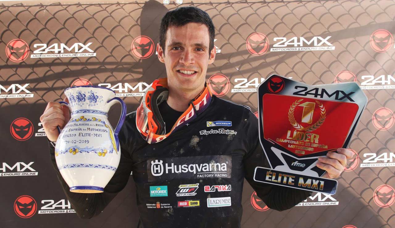 Ander Valentin e Iker Larrañaga se imponen en el Motocross de Talavera