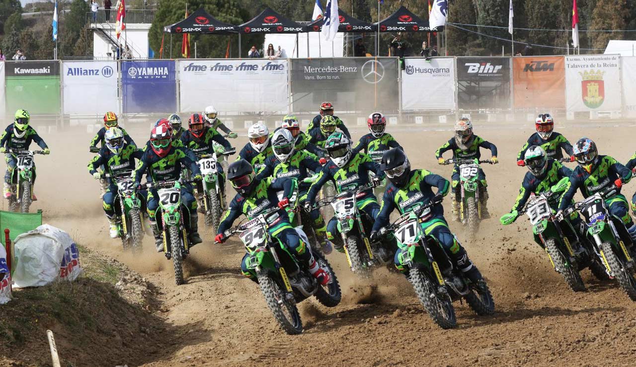 Ander Valentin e Iker Larrañaga se imponen en el Motocross de Talavera