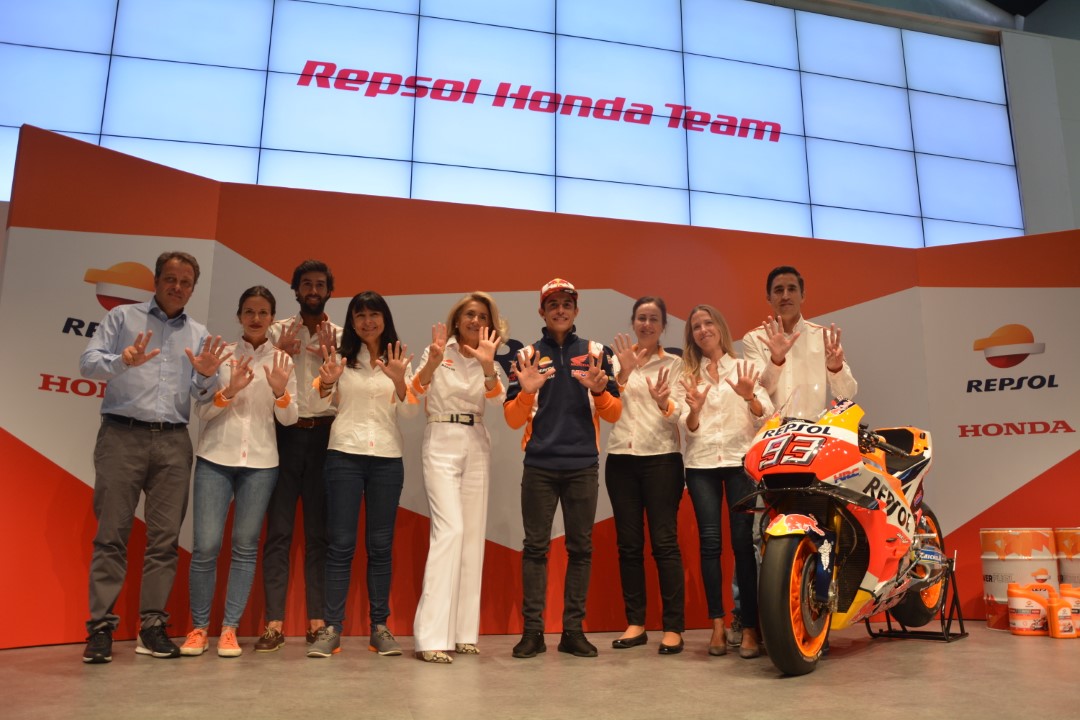 Marc Márquez en Campus Repsol