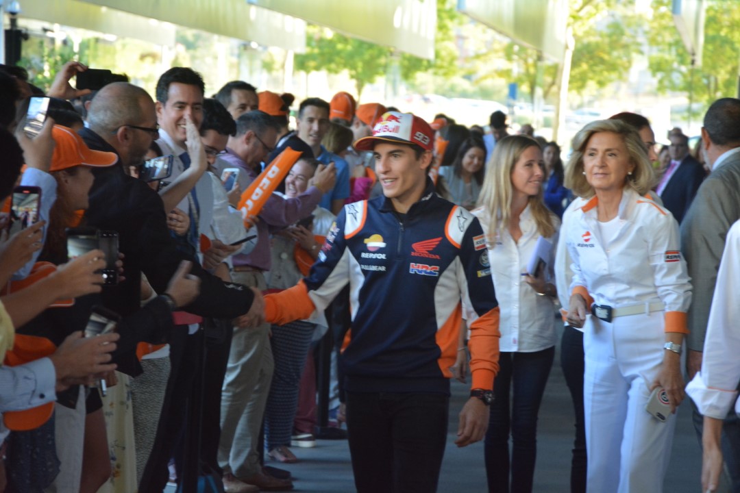 Marc Márquez en Campus Repsol