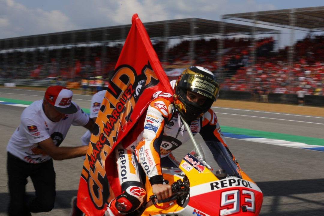 Marc Márquez en Campus Repsol