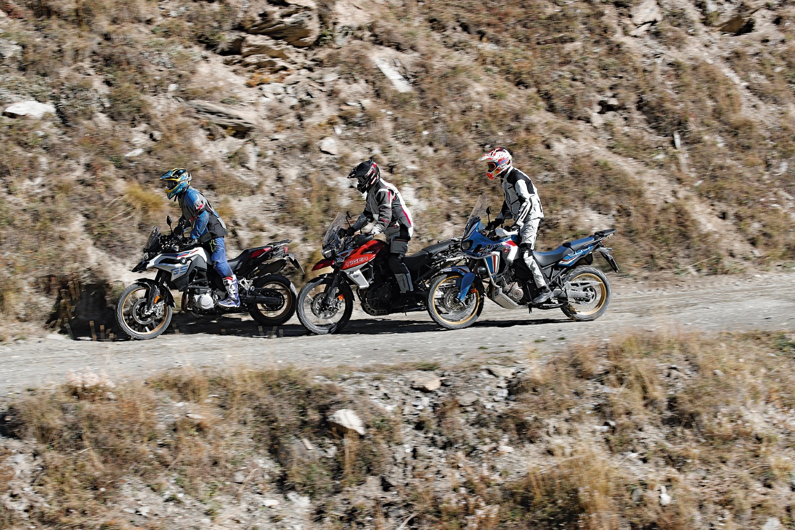 Comparativa trail: BMW F 850 GS, Honda CRF1000L África Twin, KTM 790 Adventure R, Triumph Tiger 800 XCA. Yamaha Ténéré 700