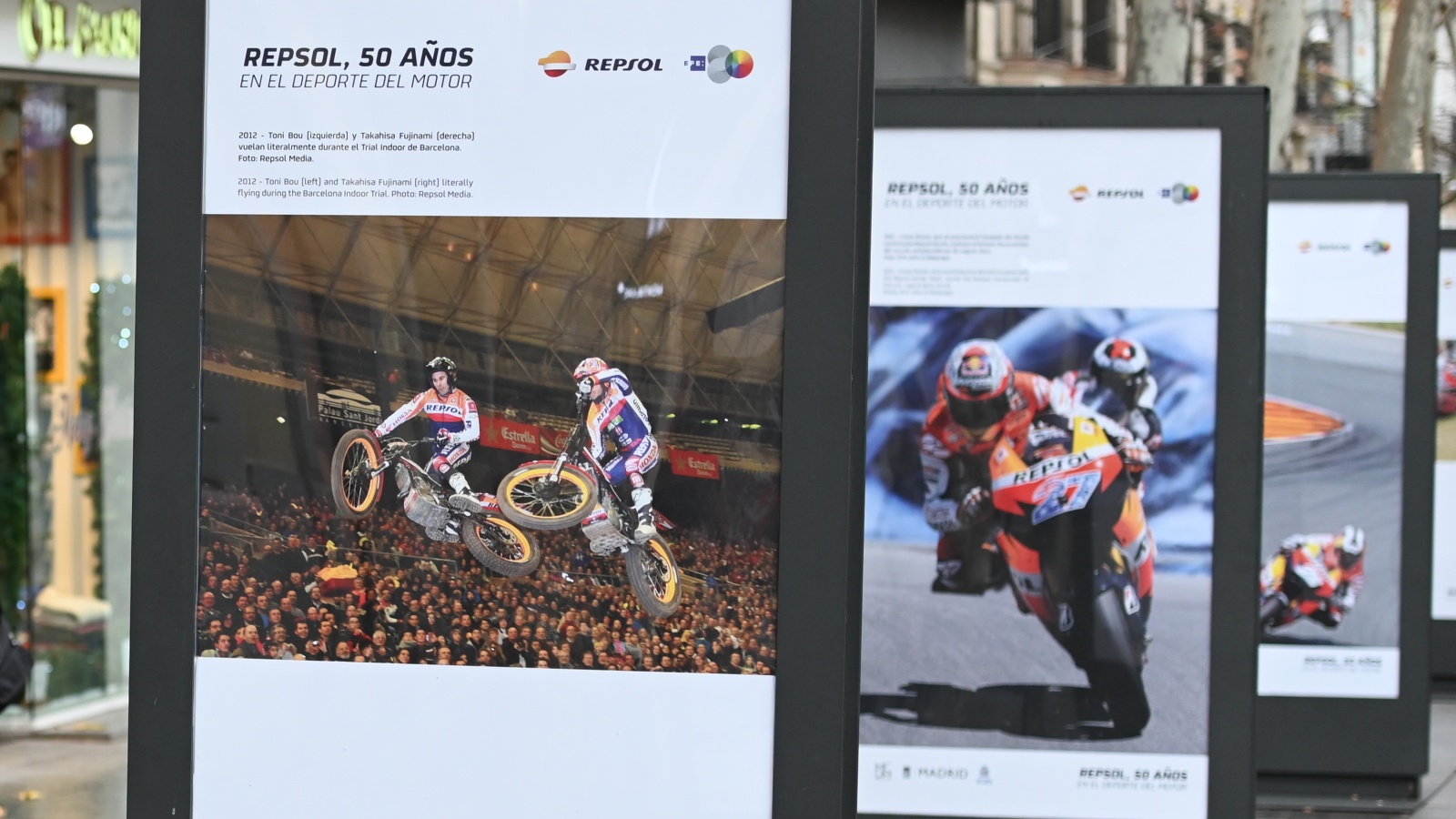 Repsol y EFE visten Madrid con una exposición fotográfica de 50 años de motor