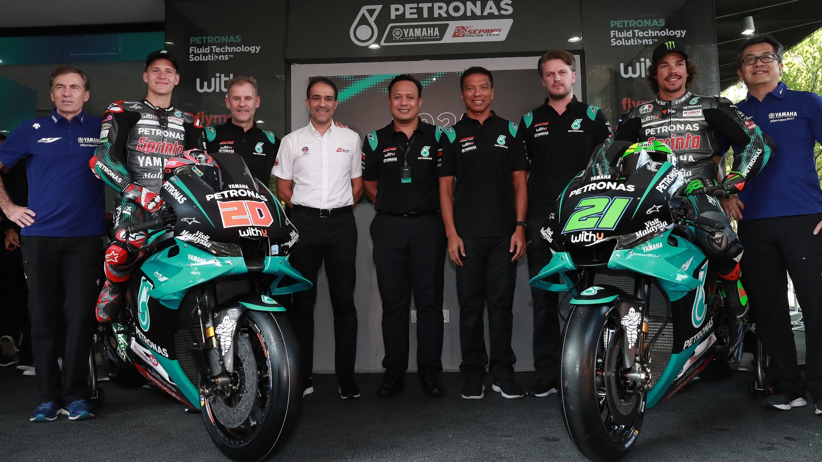 La Yamaha YZR-M1 Petronas para MotoGP 2020 de Fabio Quartararo y Franco Morbidelli