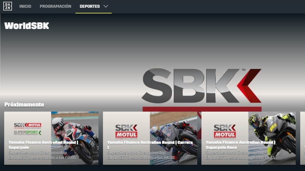 Cómo ver SBK 2020 en televisión en España: DAZN, Eurosport, TDP, TV3, LaLiga y Videopass