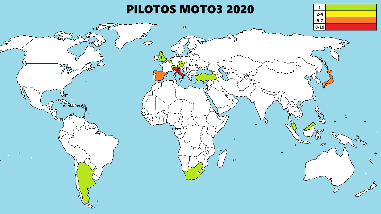 El mapa de MotoGP 2020: llega el que faltaba