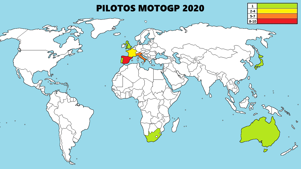 El mapa de MotoGP 2020: llega el que faltaba