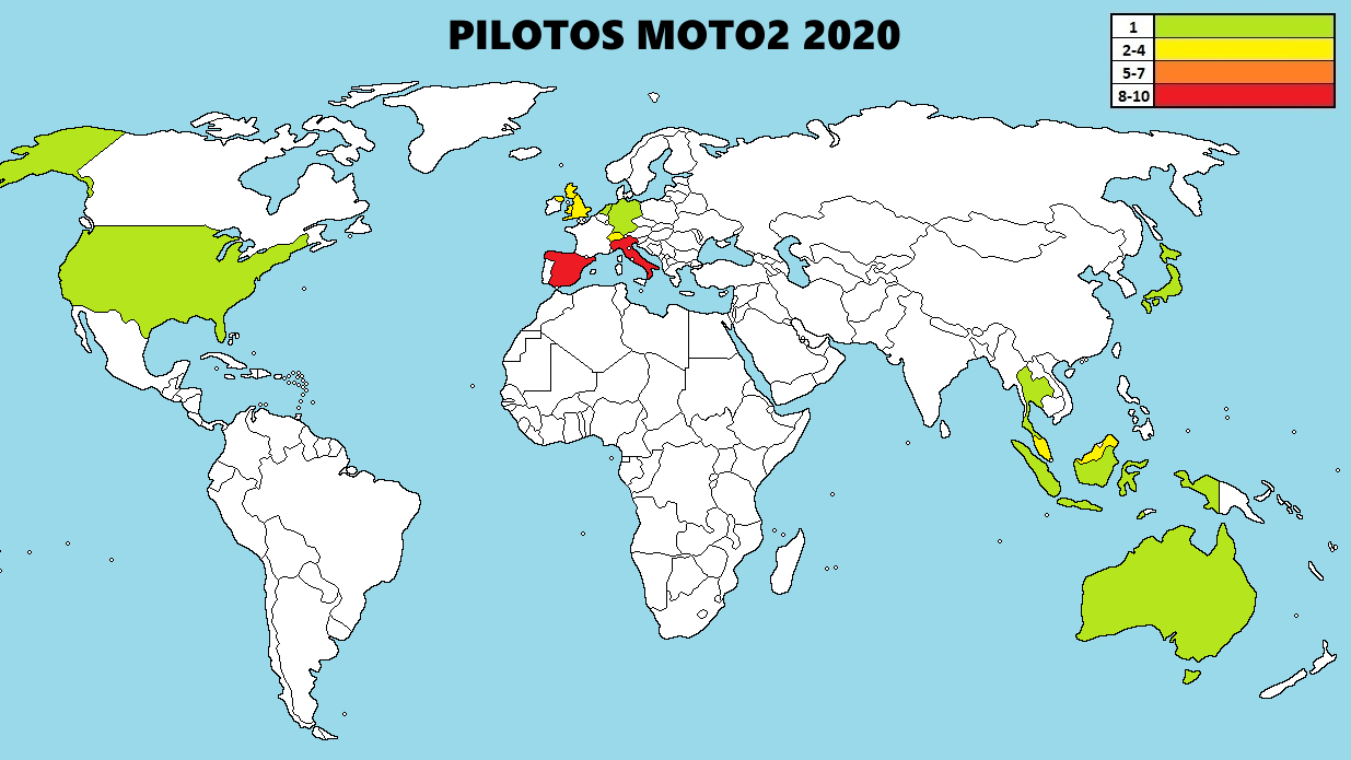 El mapa de MotoGP 2020: llega el que faltaba