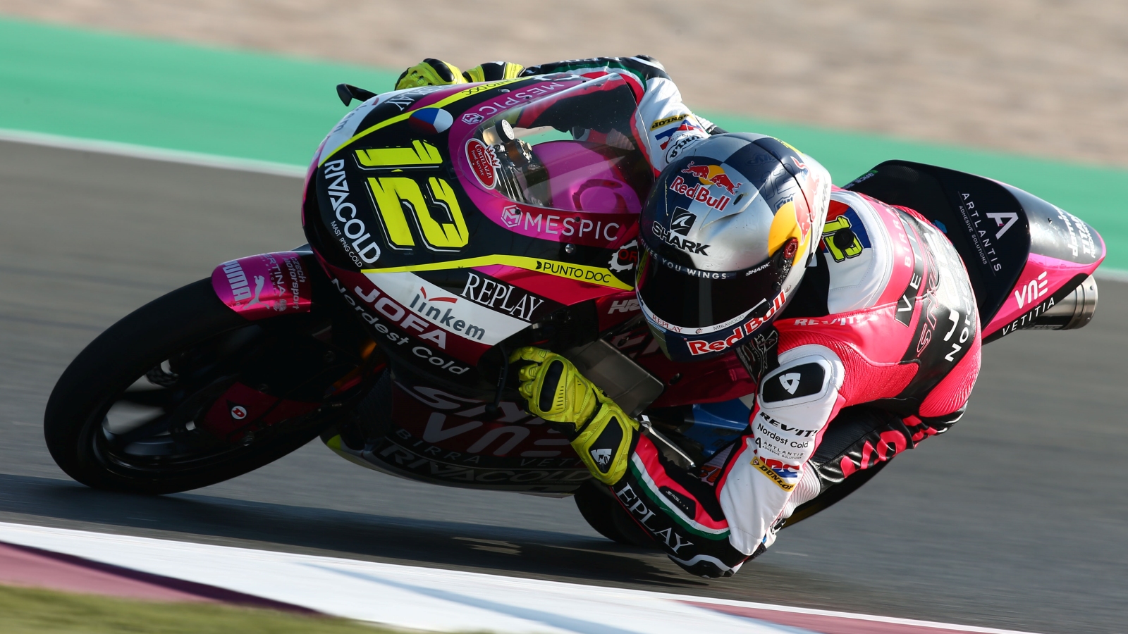 Jorge Martín lidera Moto2 y Filip Salac Moto3 el segundo día del test de Qatar 2020