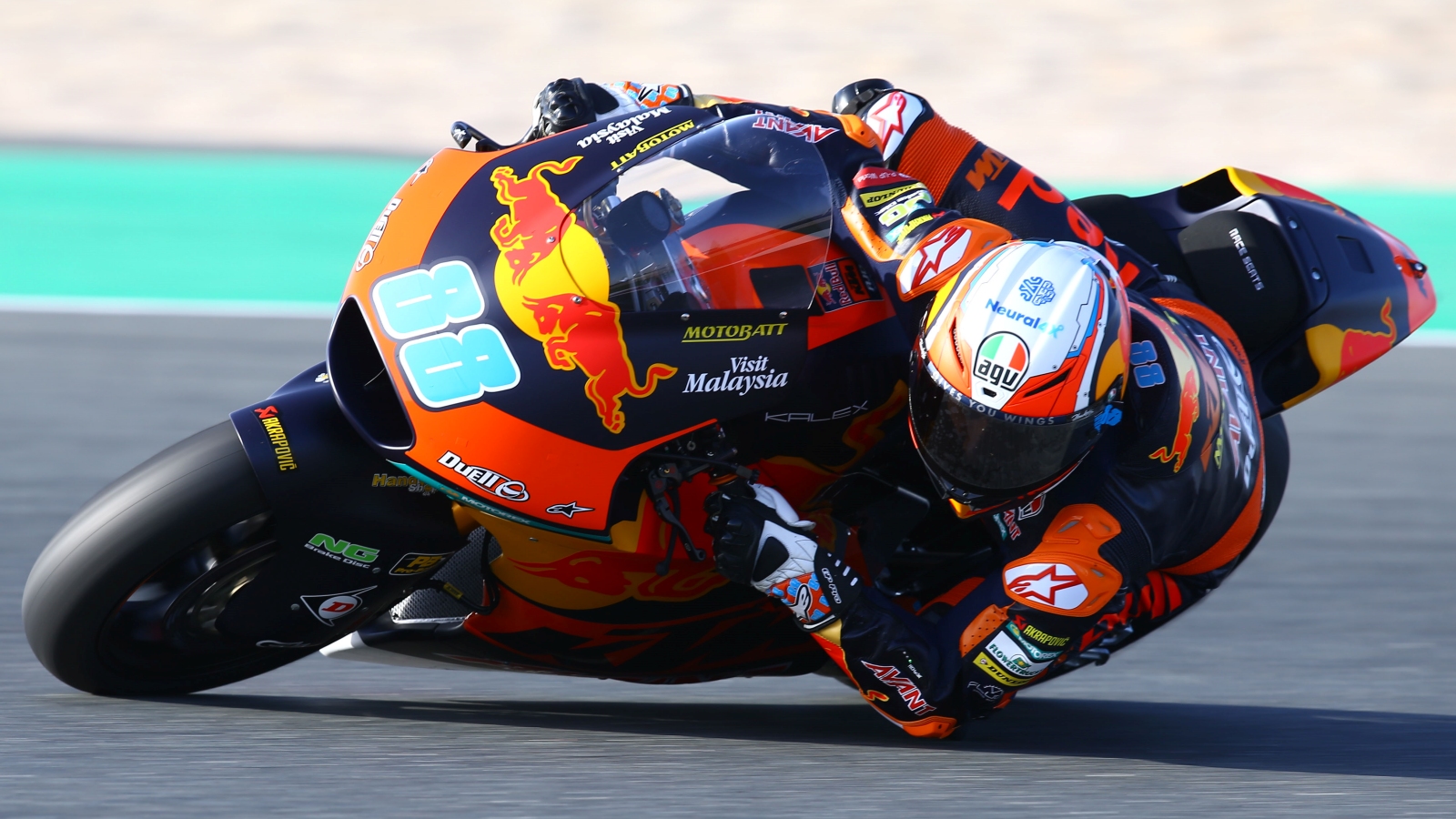 Jorge Martín lidera Moto2 y Filip Salac Moto3 el segundo día del test de Qatar 2020