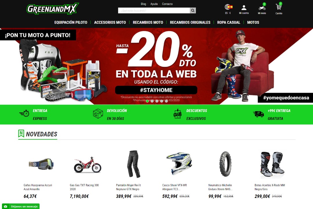 ¡Compras online y dando gas!