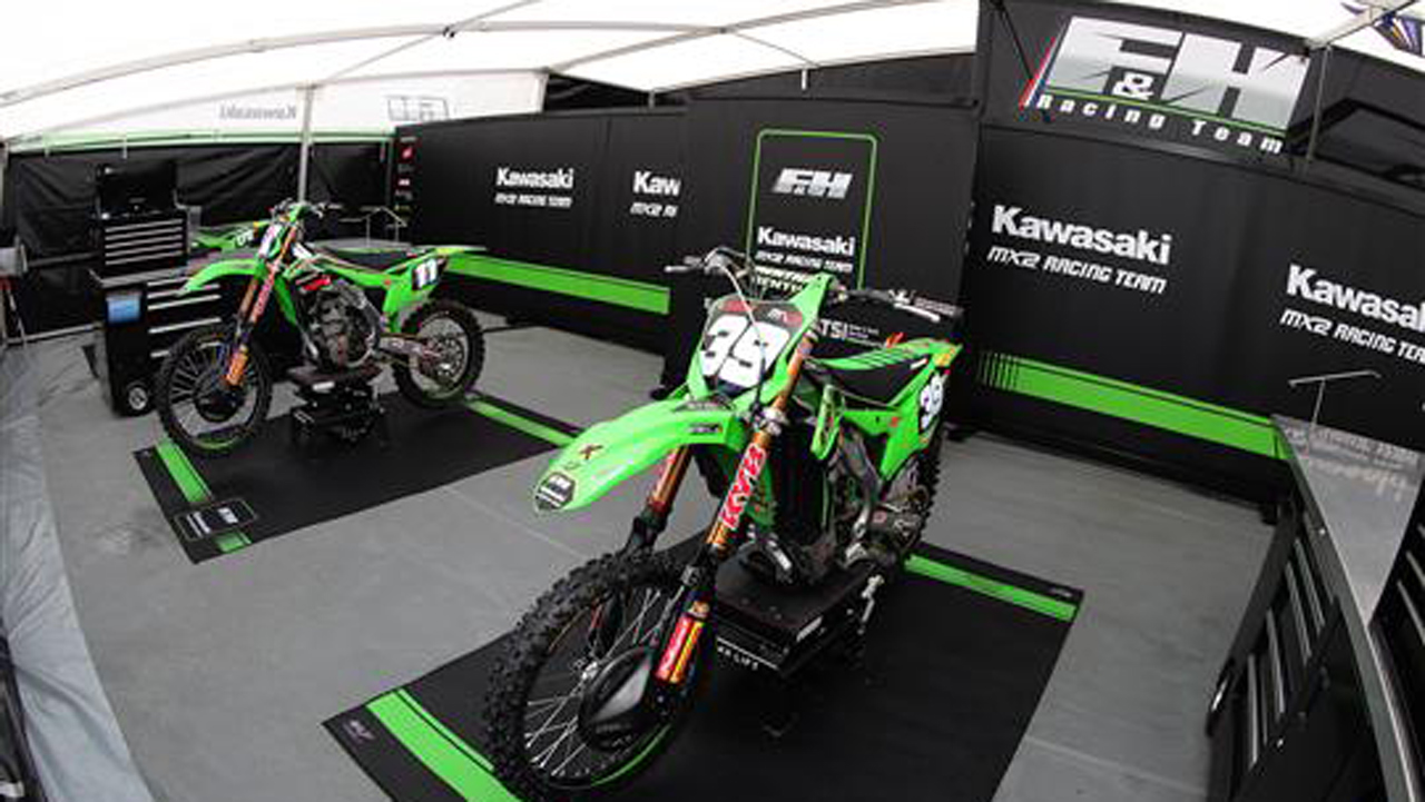 Actividad de los equipos Kawasaki en MXGP durante la crisis del coronavirus