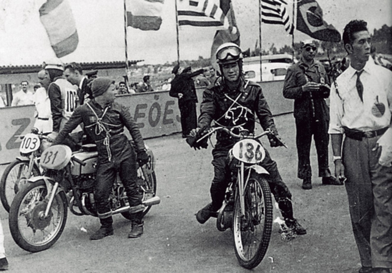 Soichiro Honda visita el Tourist Trophy de la Isla de Man