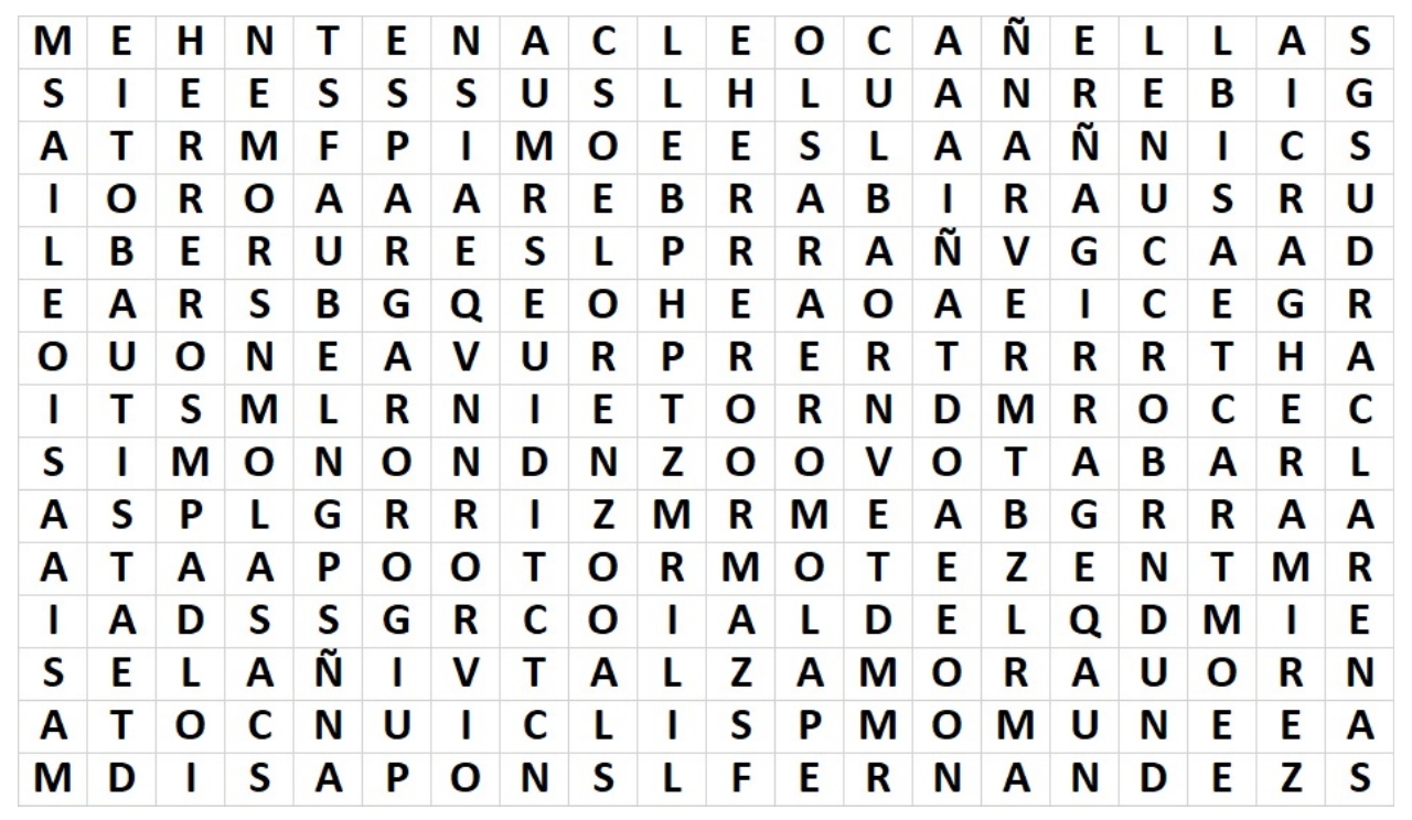 Las sopas de letras del Mundial de motociclismo