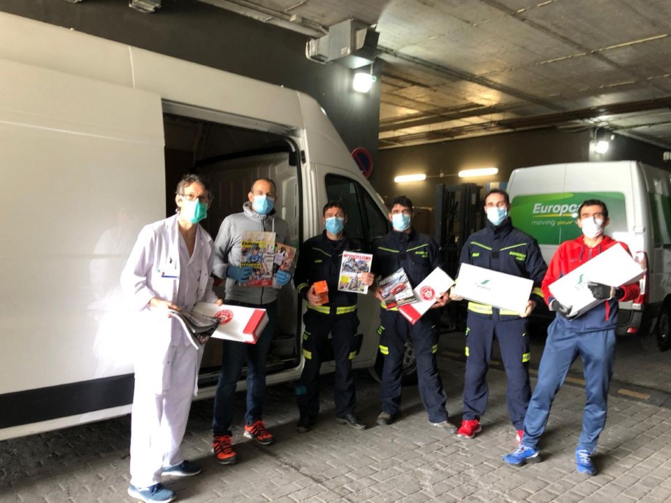 Motorpress Ibérica reparte revistas en hospitales de Madrid