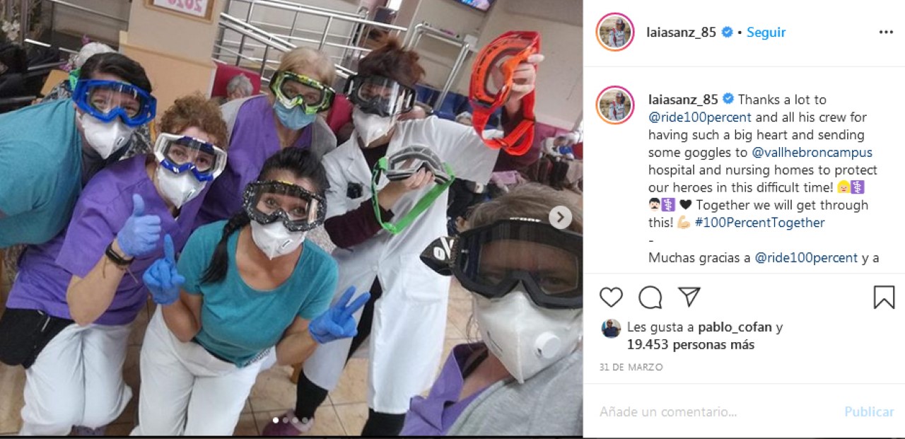 El colectivo de la moto activa su solidaridad contra el Covid-19