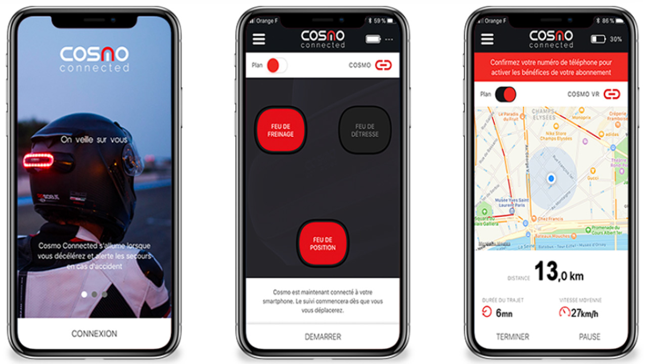 Cosmo Moto, luz de emergencia inteligente