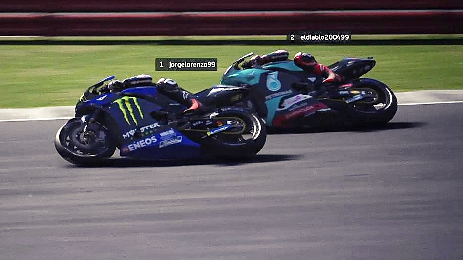Jorge Lorenzo saca el martillo virtual para ganar el GP Virtual con doblete español