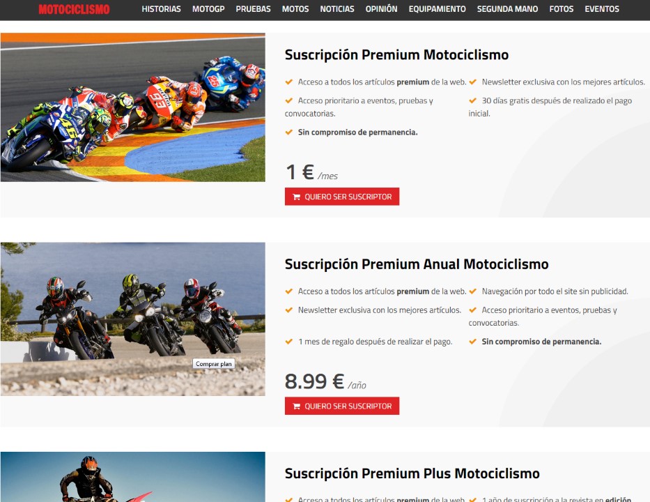 ¡Promoción! Hazte suscriptor PREMIUM y DESCARGA GRATIS el especial 20 Rutas imprescindibles en moto