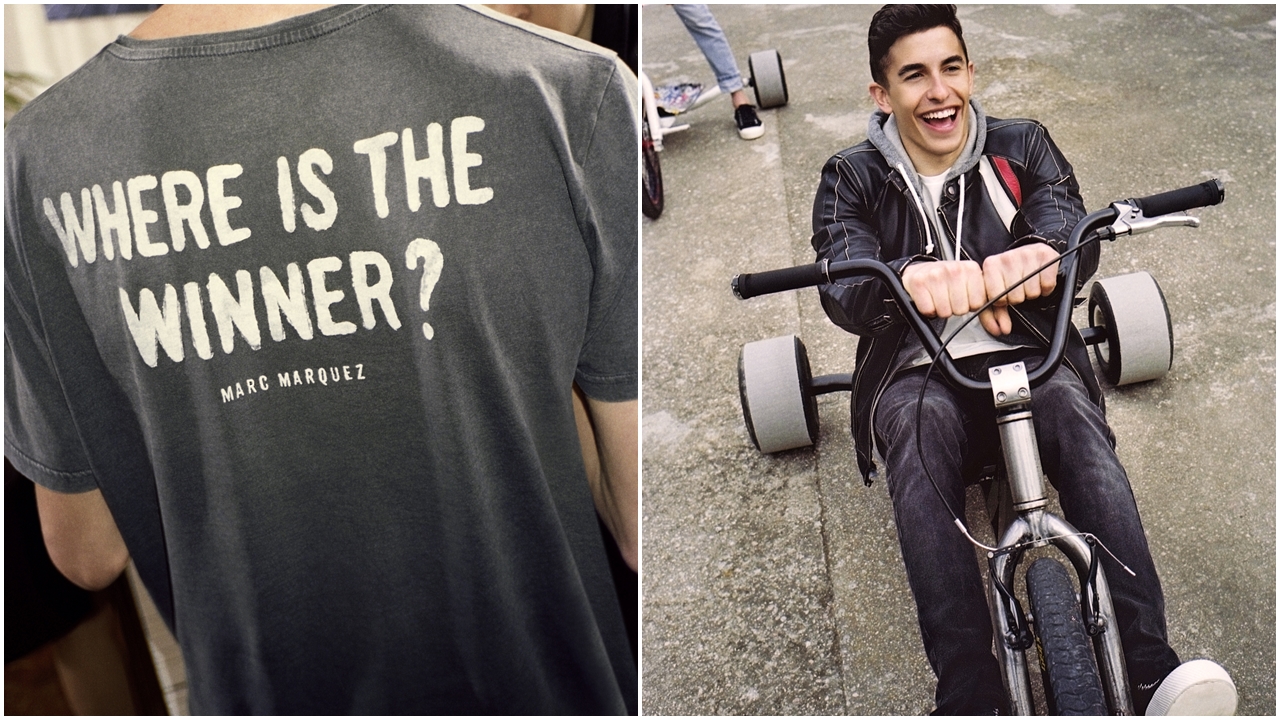 Marc Márquez, diseñador y modelo, presenta Pull&Bear su colección MM93